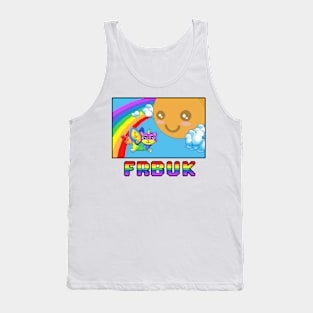 Fluffy Rainbow Butterfly Unicorn Kitty 16-Bit Tank Top